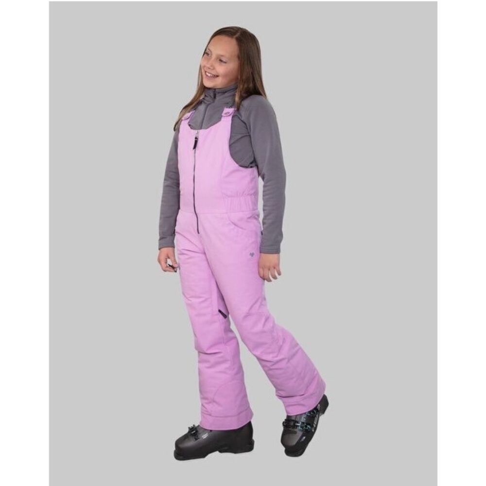 Obermeyer Tween Girls Anya Ski Snow Bib Overalls Pants Pwr Play Purple- M 10/12